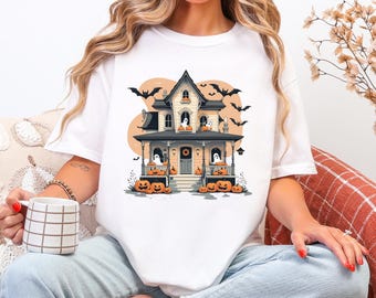 La maison hantée effrayante PNG : Halloween en téléchargement numérique