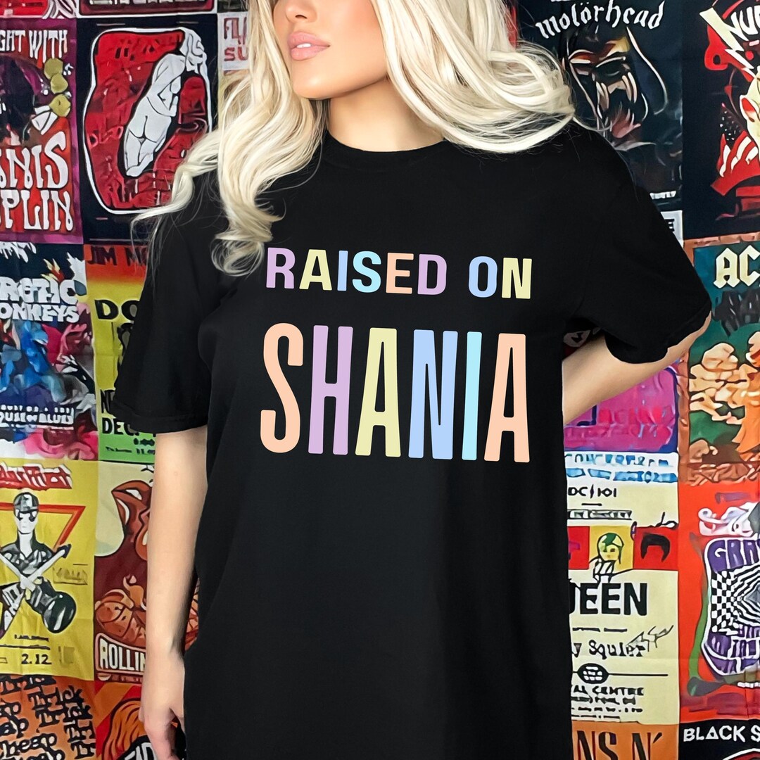 Shania Esign Raised on Shania PNG: Retro Country Music Design (digital Download) - Etsy