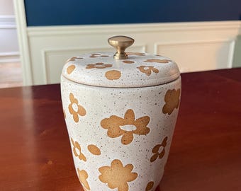 Pottery for the Bath // Canister storage for Nursery // Handmade Ceramics