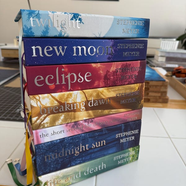 The Twilight Saga | Special Edition, Handmade, Foil Cover, Stephenie Meyer, Custom Rebind, Dame Binding