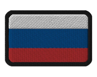 Geborduurde patch Russische vlag