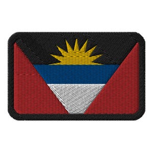 アンティグア・バーブーダ国旗刺繍パッチ
