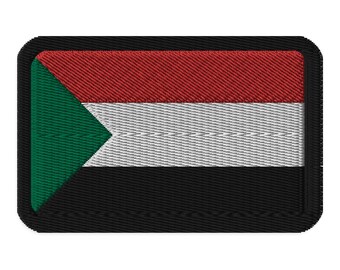 Sudan Flag Embroidered Patch
