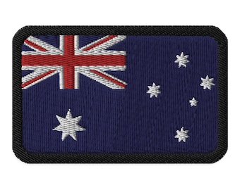 Australia bandiera - Toppe termoadesive Patch Toppa ricamate, misura: 5 x 7,4 cm
