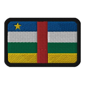 Central African Republic Flag Embroidered Patch