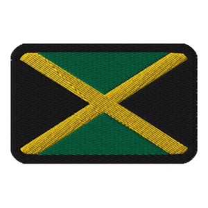 Jamaica Flag Embroidered Patch
