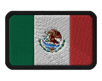 Mexico Flag Embroidered Patch