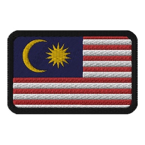 Malaysia Flag Embroidered Patch