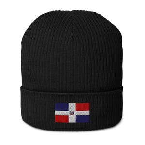 Dominican Republic Flag Ribbed Beanie