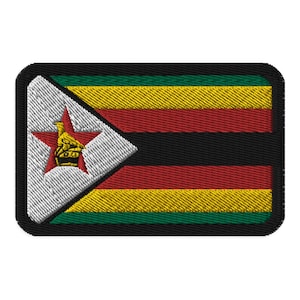 Zimbabwe Flag Embroidered Patch