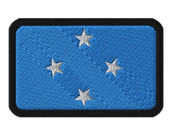 Écusson brodé drapeau de la Micronésie