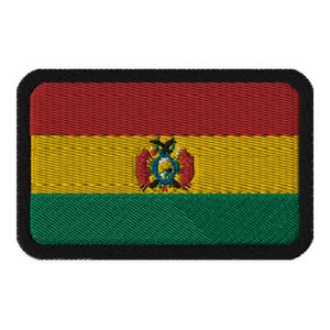 Patch bordado da bandeira da Bolívia