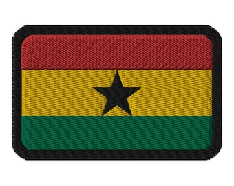 Ghana Flag Embroidered Patch