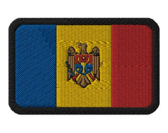 Moldavische vlag geborduurde patch