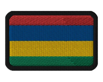 Mauritius Flag Embroidered Patch