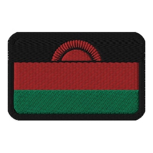 Malawi Flag Embroidered Patch