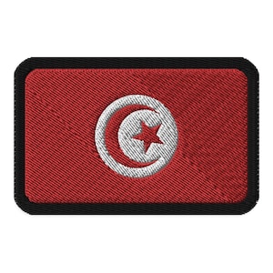 Tunisia Flag Embroidered Patch