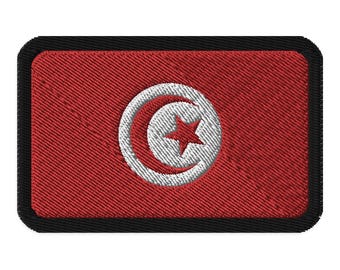 Toppa con bandiera della Tunisia