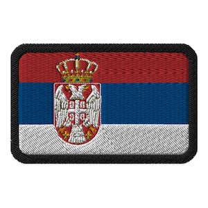 Serbia Flag Embroidered Patch