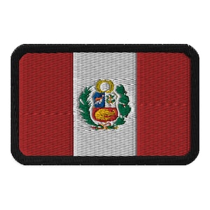 Peru Flag Embroidered Patch