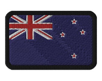 Geborduurde patch Nieuw-Zeelandse vlag