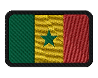 Senegal Flag Embroidered Patch