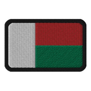 Geborduurde patch vlag Madagaskar