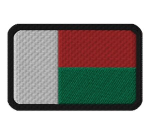 Écusson Brodé Drapeau De Madagascar - À Coudre Ou à Repasser