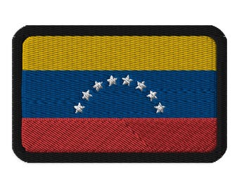 Toppe Bandiera Venezuela Bracciale Toppa Ricamata Gancio E Anello Ferro - Foto 5