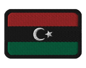 Libyen Flagge gestickter Aufnäher