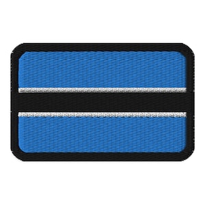 Botswana Flag Embroidered Patch