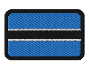 Geborduurde patch Botswaanse vlag