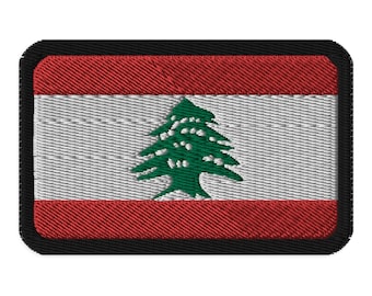 Lebanon Flag Embroidered Patch