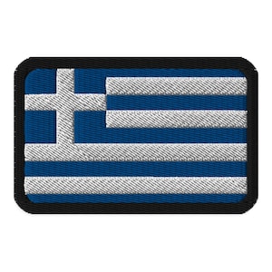 Greece Flag Embroidered Patch
