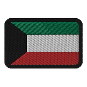 Kuwait Flag Embroidered Patch