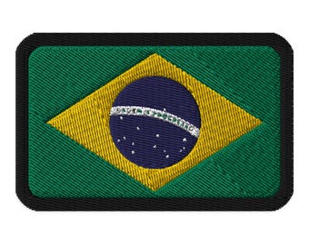 Naszywka haftowana z flagą Brazylii