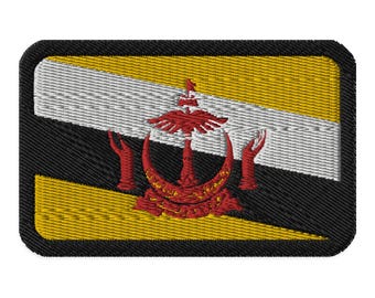 Brunei Flag Embroidered Patch