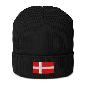 Dänemark Flagge gerippte Mütze