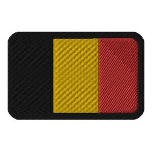 Belgium Flag Embroidered Patch