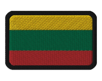 Parche bordado con la bandera de Lituania