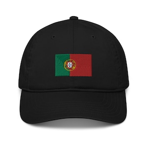 Portugal Flag Shield Patched Beanie Hat - Knit Toque In Black, Red, Or Pink - View #5