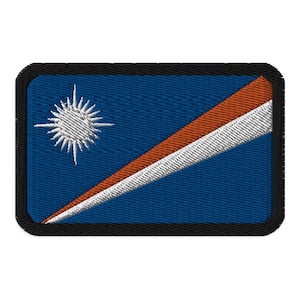 Marshall Islands Flag Embroidered Patch