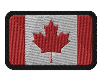Bestickter Aufnäher 'Proud To Be Canadian' – Mit Kanada-Flagge & Ahornblatt, 9,5 Cm, Zum Aufbügeln Oder Nähen