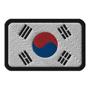 South Korea Flag Embroidered Patch