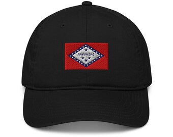 Gorra de papá con la bandera del estado de Arkansas - Gorra bordada - Gorra con la bandera del estado - Regalo patriótico - Gorra del orgullo de Arkansas - The Natural State