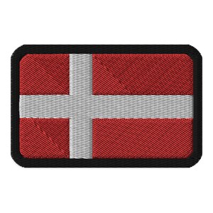 Denmark Flag Embroidered Patch