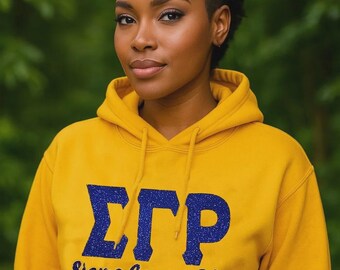 Glittered Sigma Gamma Rho Unisex Hoodie