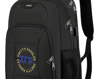 SGRHO Pretty Poodle Backpack – Stylish Sorority Bag for Everyday Use
