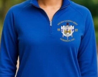 Royal Blue Sorority Shield Pullover