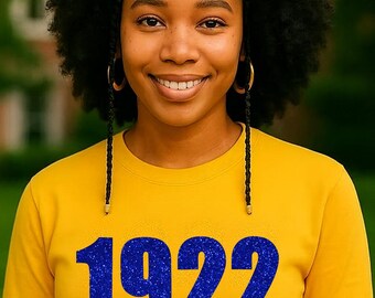 1922 Gold Sigma Gamma Rho Unisex T-shirt (Unisex)